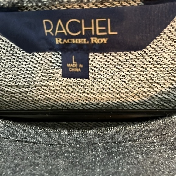 Rachel Roy Women’s Gray Sparkle Top Size Large NWT - Picture 4 of 7